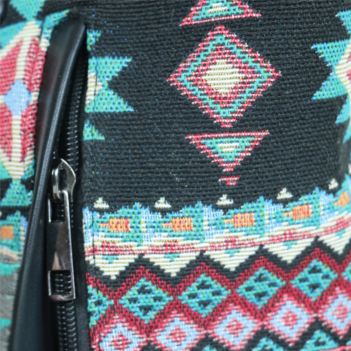 Wrenley with Zipper Concealment and Leather Trim concealed carry purse – close-up detail