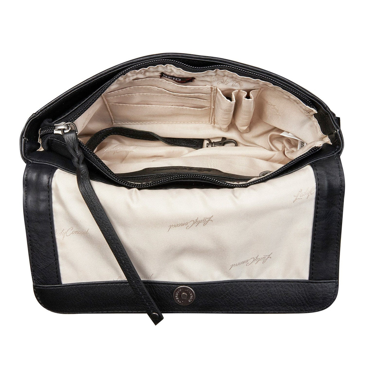 Concealed Carry Parker Leather Crossbody – interior view