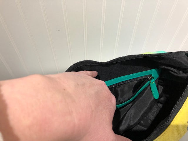 Concealed By Janko Peacock Conceal and Carry Handbag Genuine Leather Hand Painted