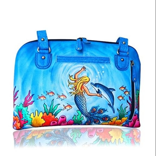 Concealed By Janko Hand Painted Dolphin Conceal and Carry Handbag Sachel #127
