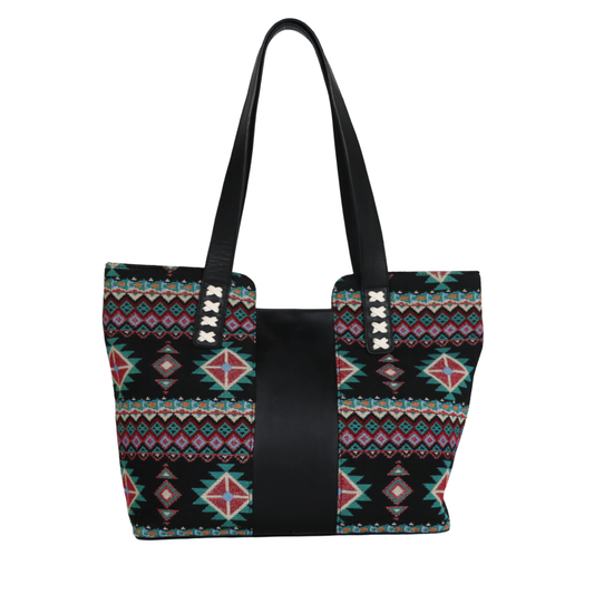 Wrenley with Zipper Concealment and Leather Trim concealed carry purse – front view