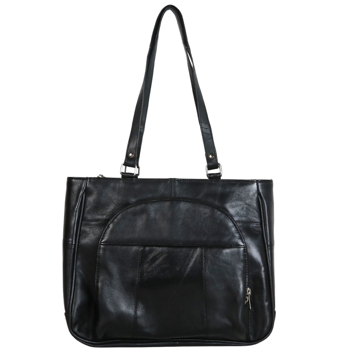 Concealed Carry Lambskin Shoulder Bag – back view