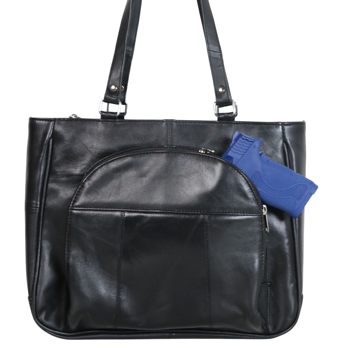 Concealed Carry Lambskin Shoulder Bag – concealment pocket