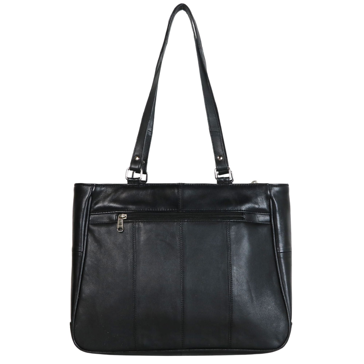 Concealed Carry Lambskin Shoulder Bag – front view