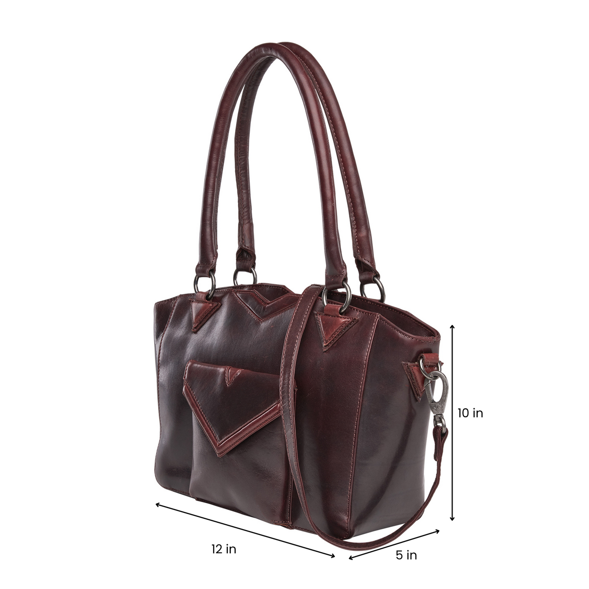Concealed Carry Aubrey Leather Satchel – additional view 1
