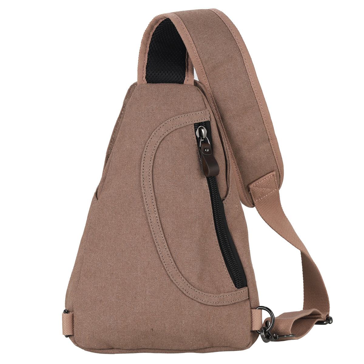 Concealed Carry Jordan Canvas Sling in Brown – back view