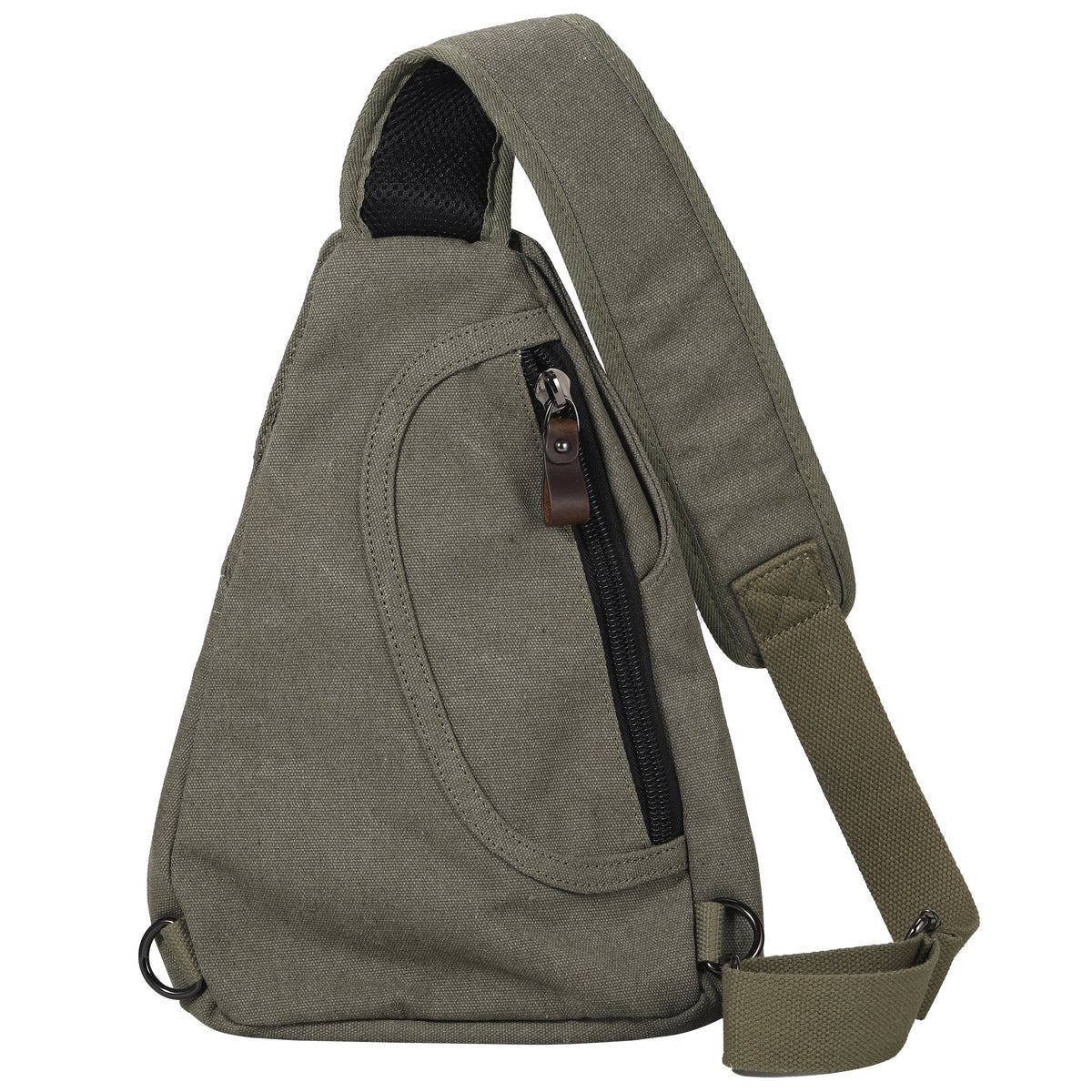 Concealed Carry Jordan Canvas Sling in Olive – back view