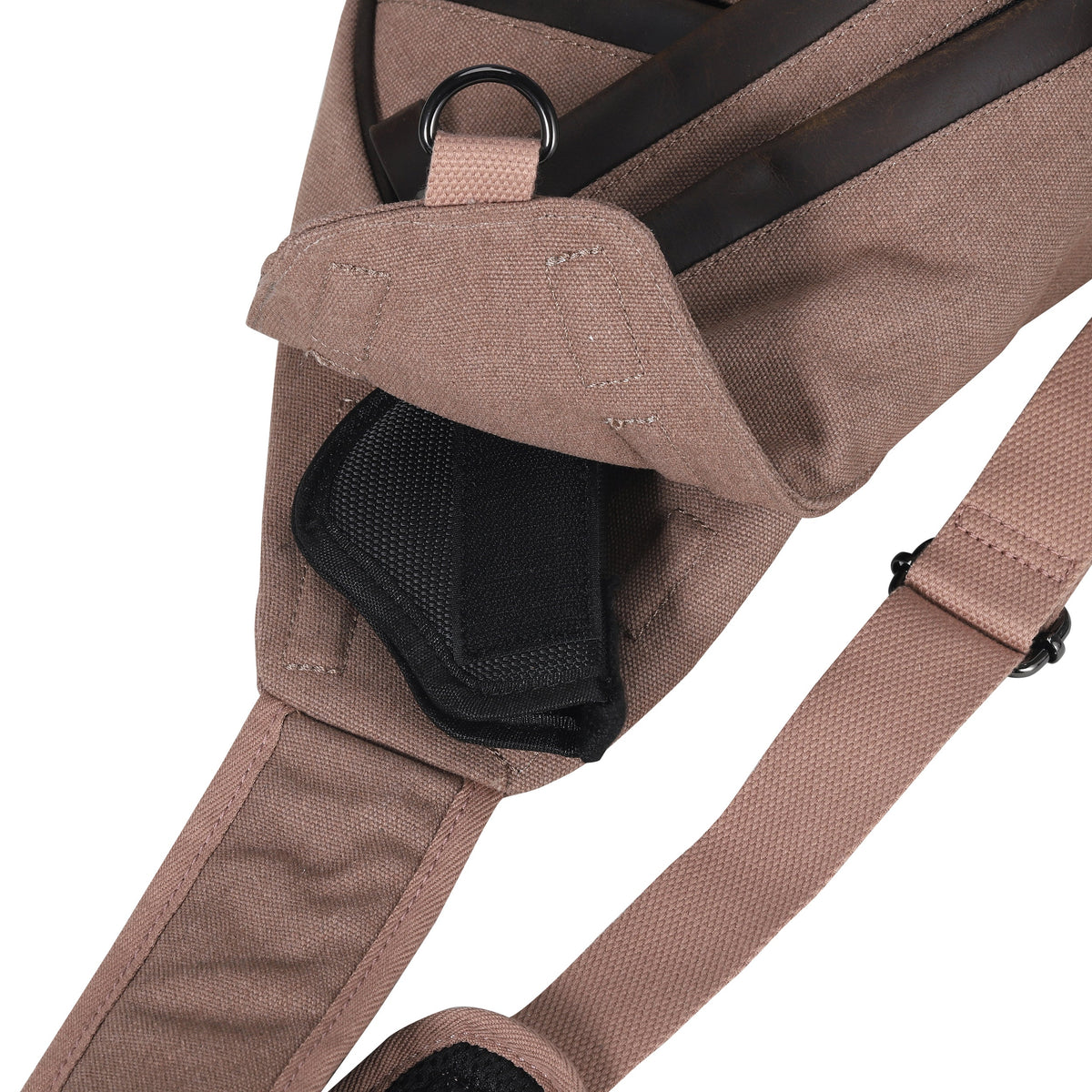 Concealed Carry Jordan Canvas Sling in Brown – concealment pocket