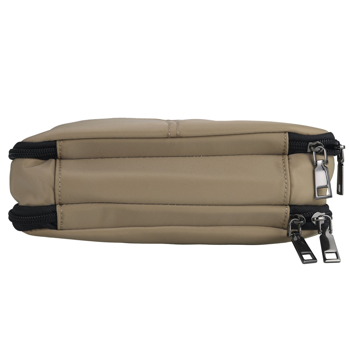 Concealed Carry Nylon Kayden Deluxe Crossbody in Tan – bottom view