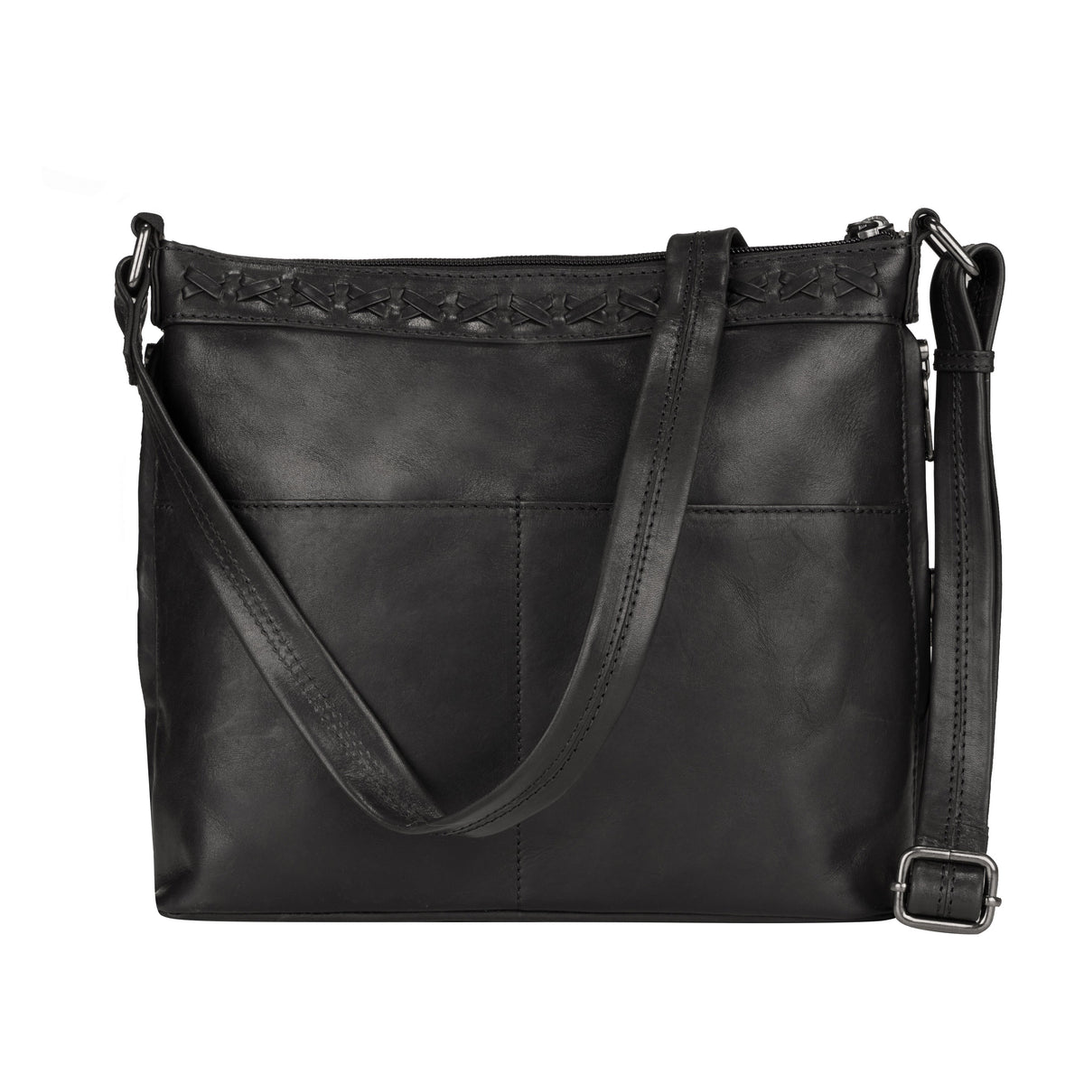 Faith Concealed Carry Crossbody in Black – back view