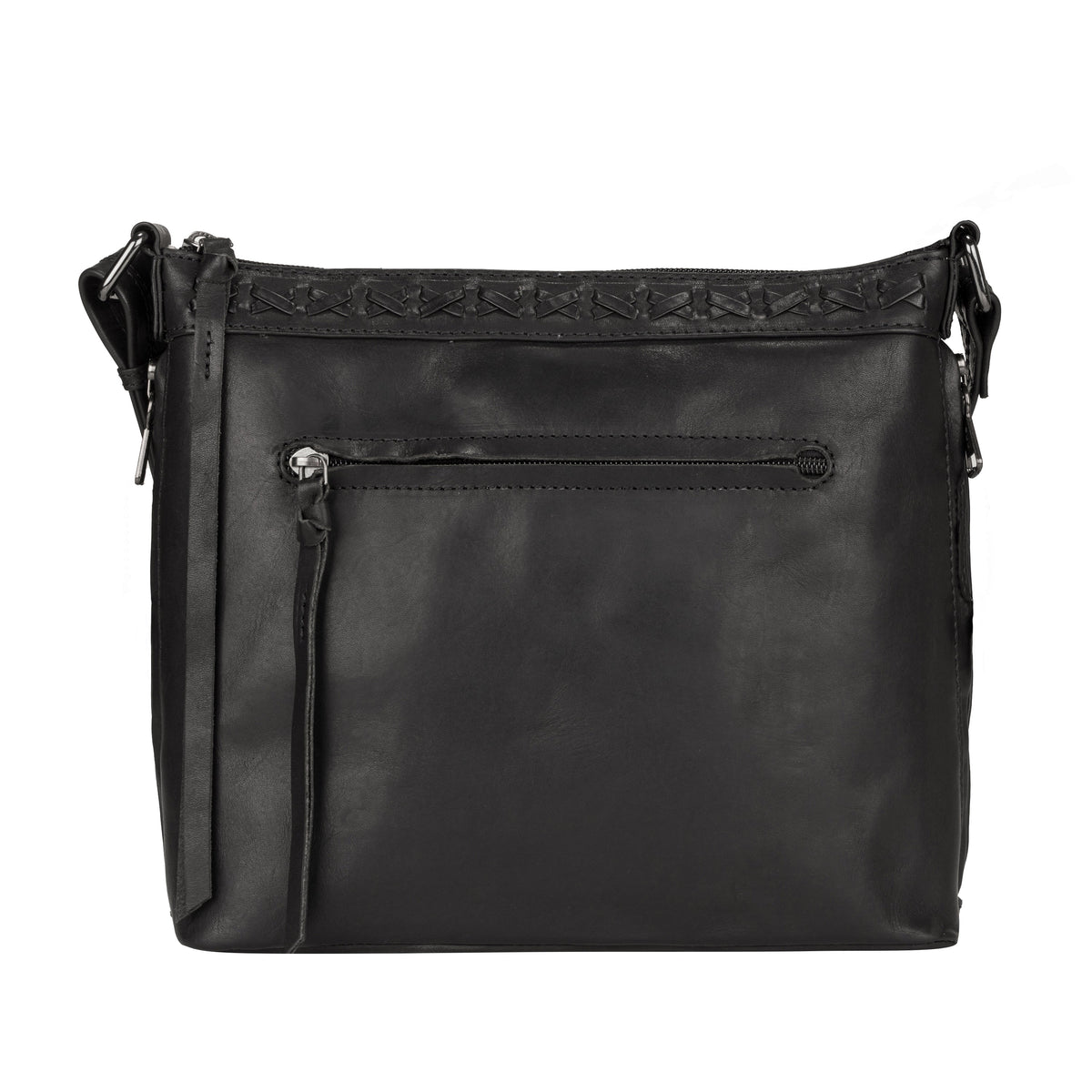 Faith Concealed Carry Crossbody in Black – front view