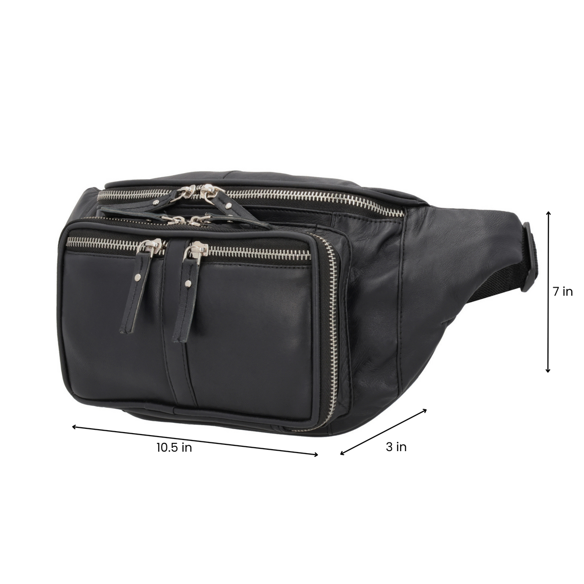 Concealed Carry Jessie Unisex Lambskin Belt Bag – additional view 1
