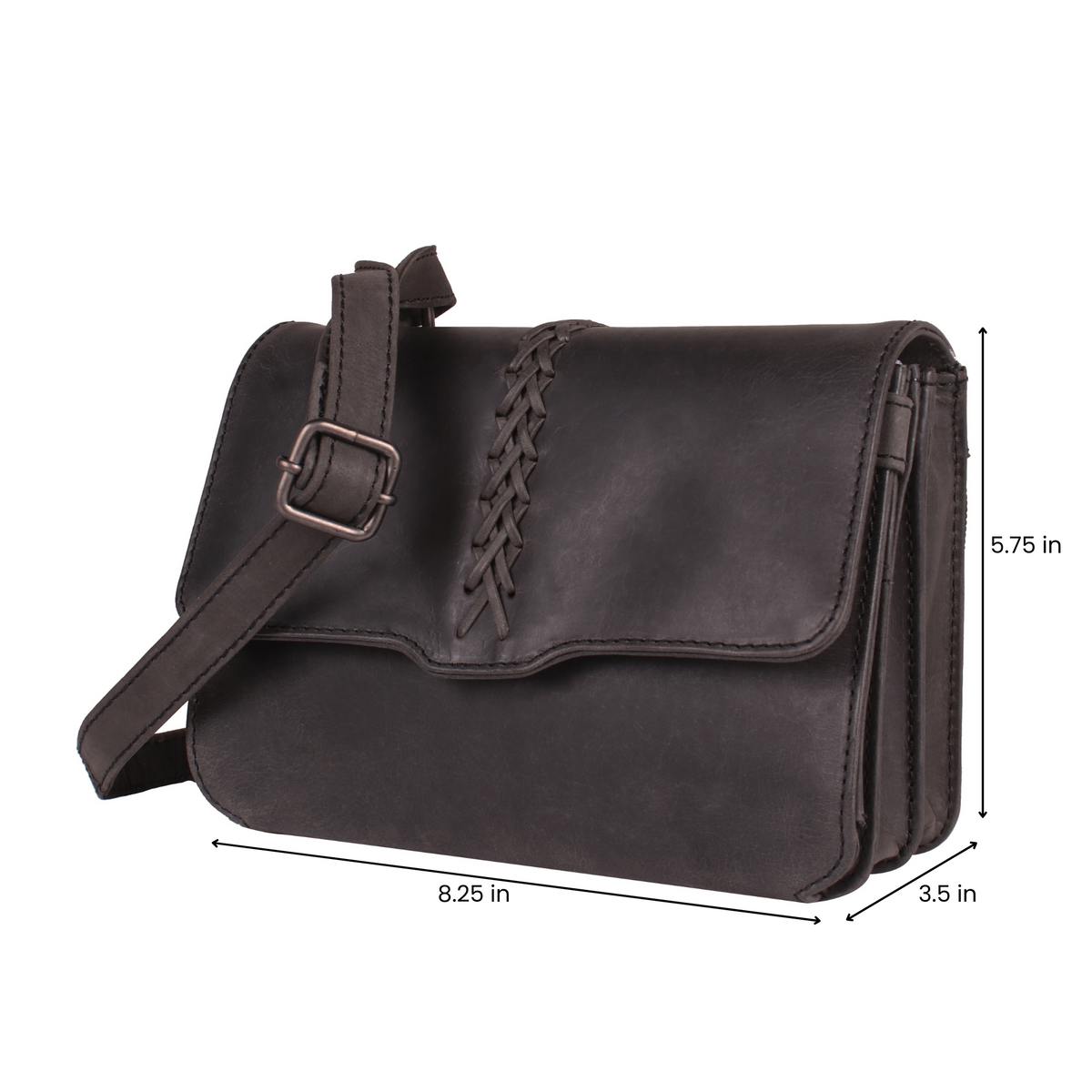 Concealed Carry Jolene Leather Crossbody Organizer in Cognac – additional view 3