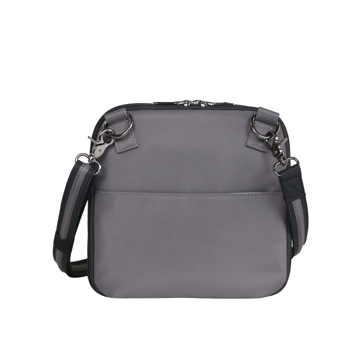 Concealed Carry Nylon Kayden Deluxe Crossbody in Gray – back view