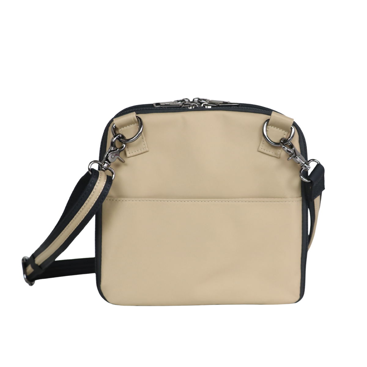 Concealed Carry Nylon Kayden Deluxe Crossbody in Tan – back view