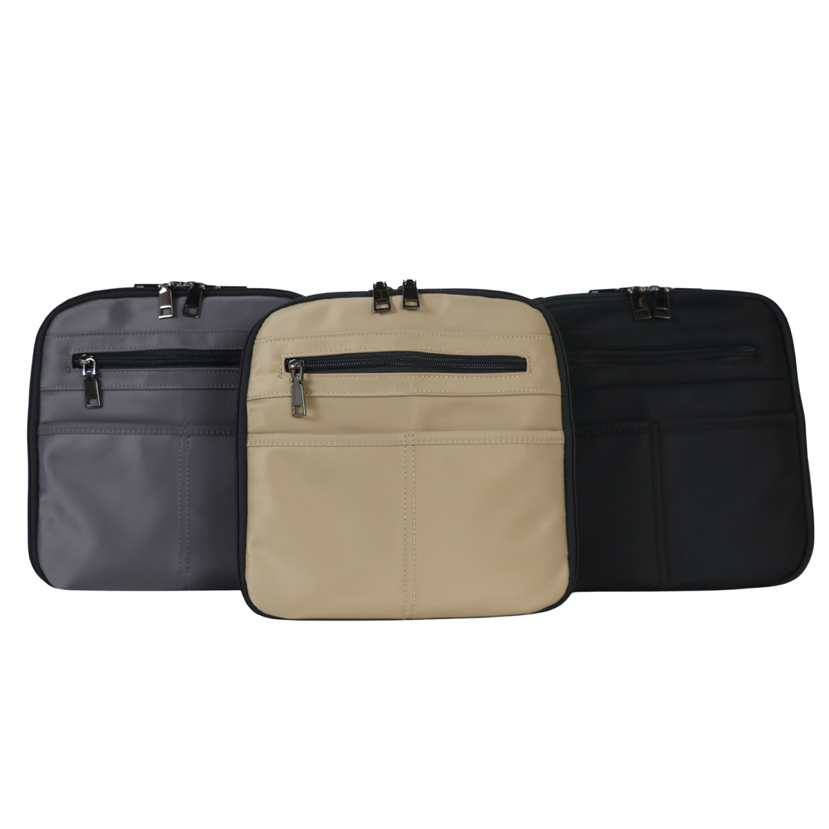 Concealed Carry Nylon Kayden Deluxe Crossbody in Gray – additional view 2