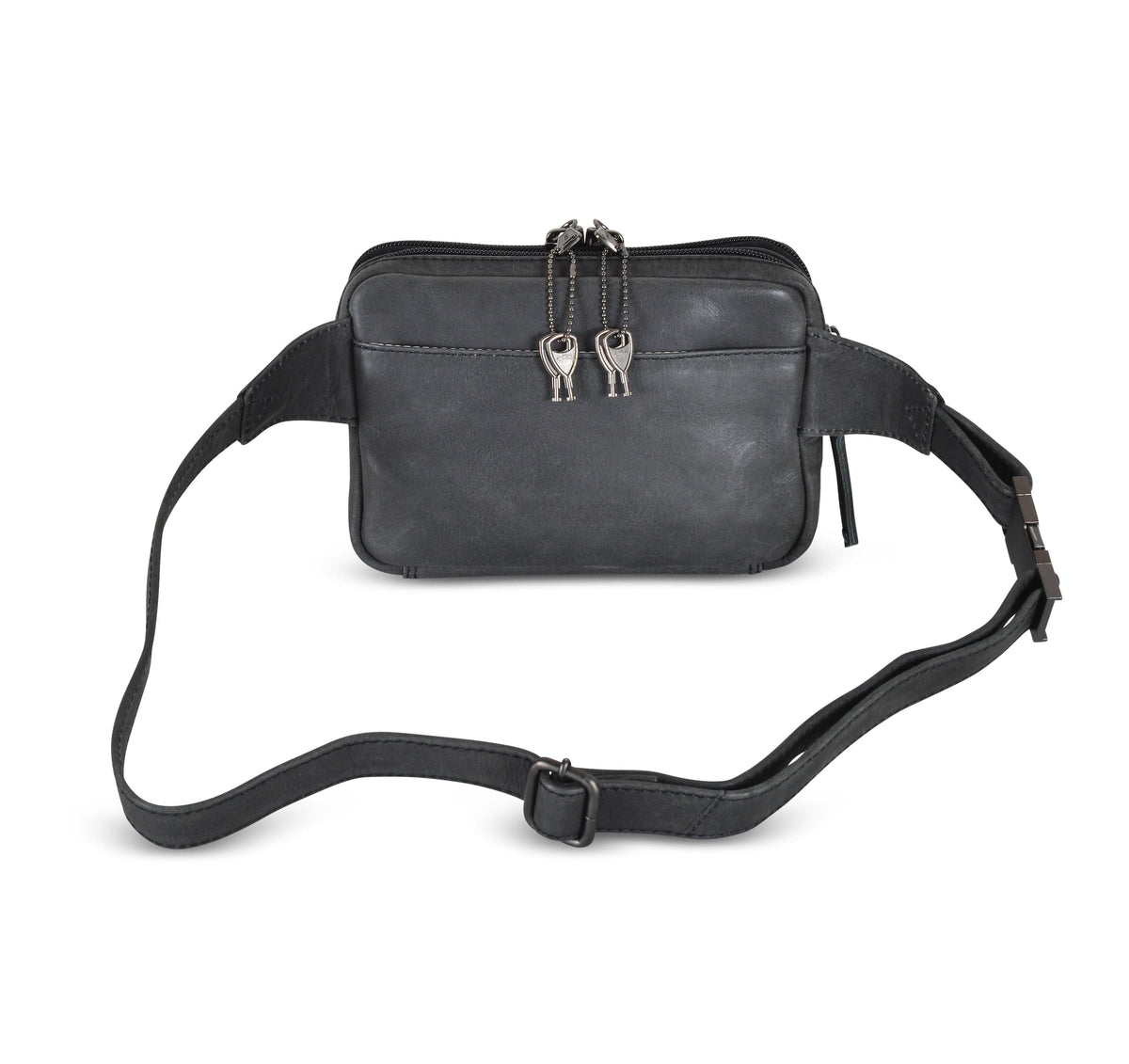 Concealed Carry Kailey Leather Fanny Pack/Sling in Cognac – back view 2
