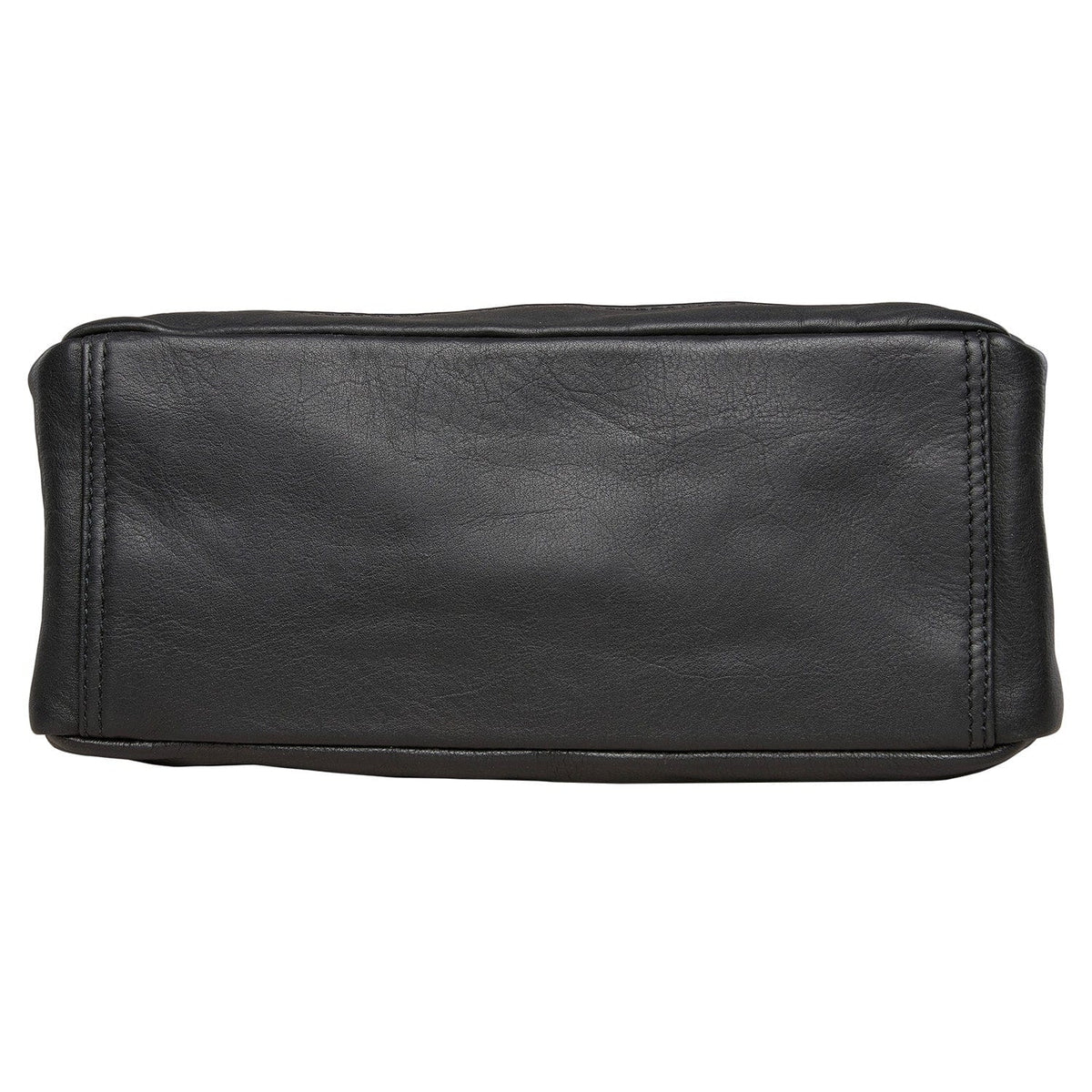 Concealed Carry Lydia Leather Crossbody in Cognac – bottom view 2
