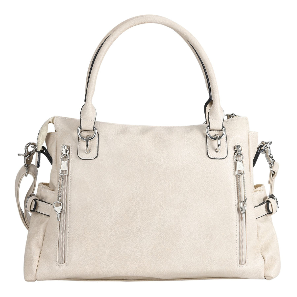 Concealed Carry Jessica Satchel in Bone – back view