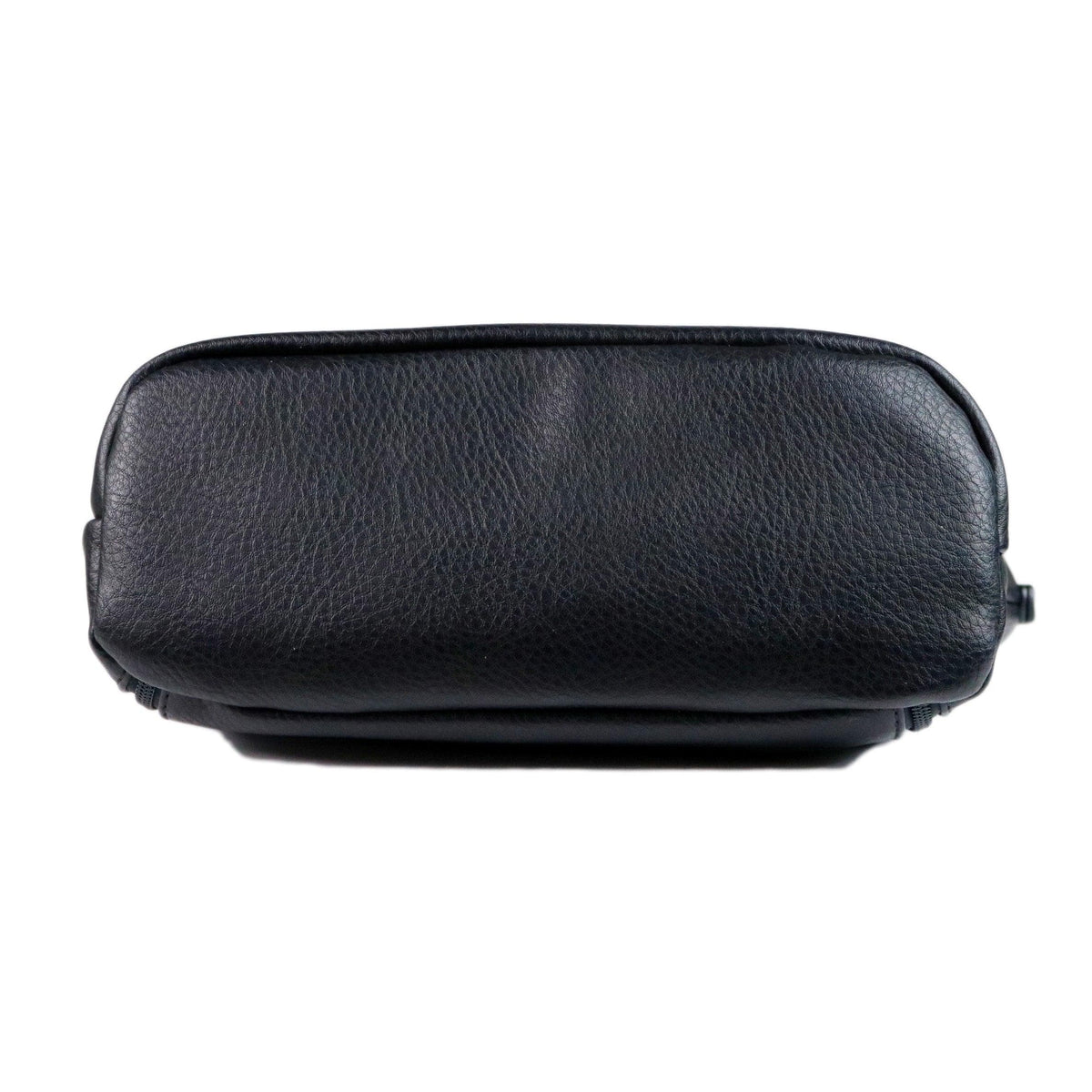 Ella Concealed Carry Satchel in Black – bottom view