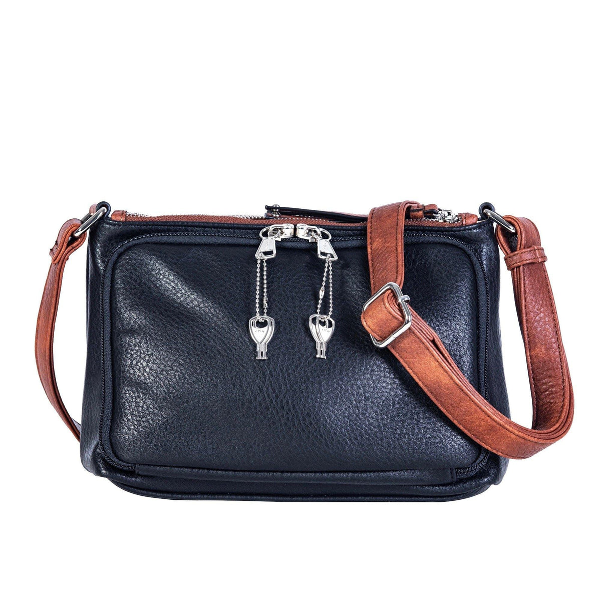 Hailey Concealed Carry Crossbody in Black – back view