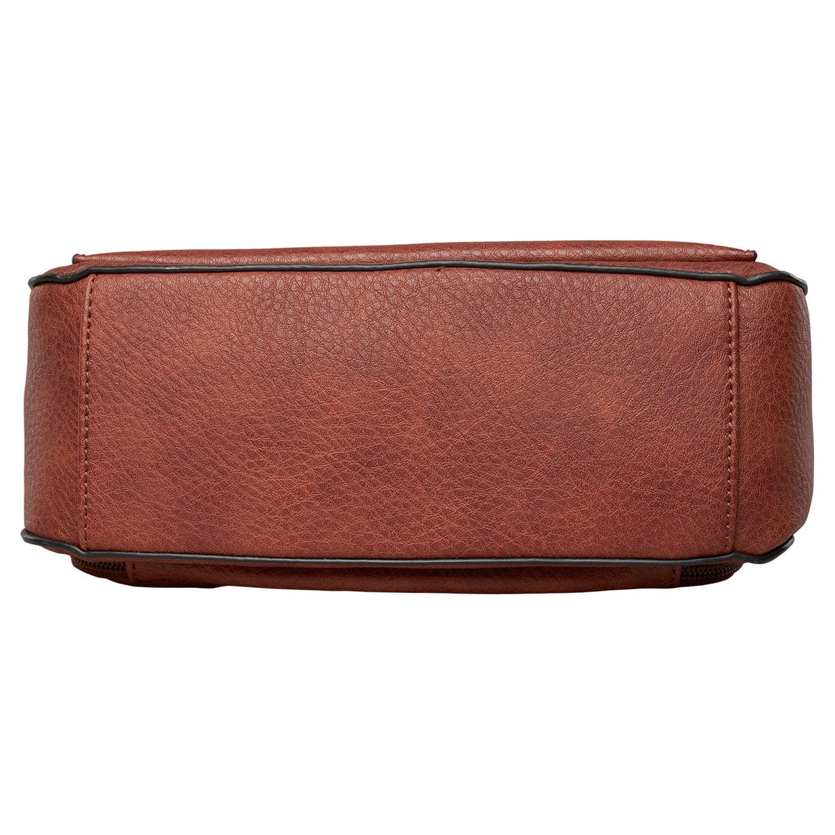 Concealed Carry Kinsley Crossbody with RFID Slim Wallet in Cinnamon – bottom view 3