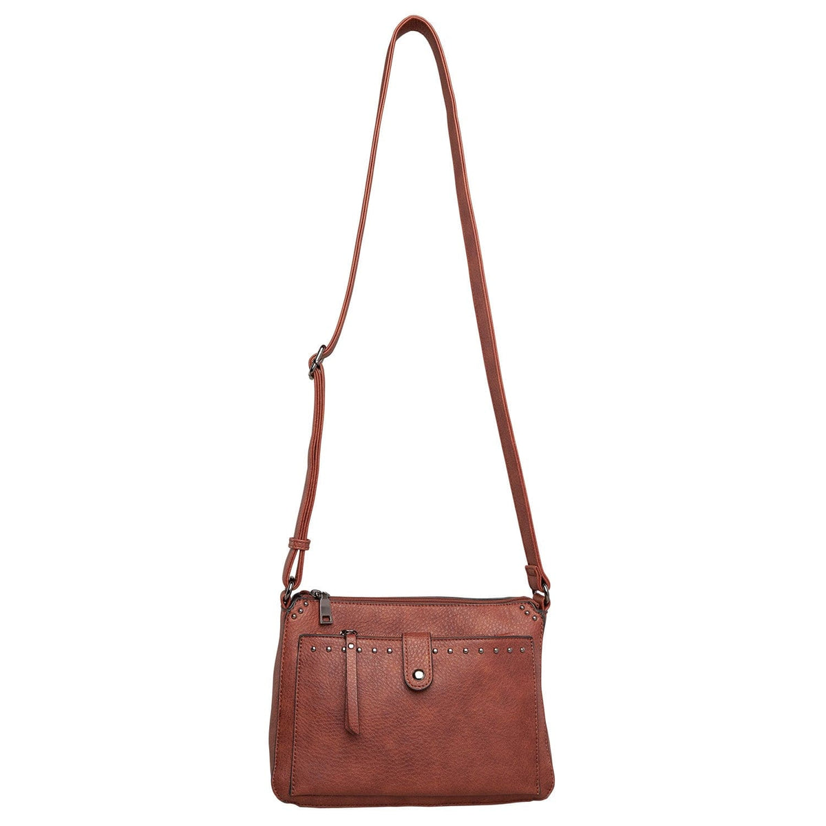 Concealed Carry Kinsley Crossbody with RFID Slim Wallet in Cinnamon – additional view 4