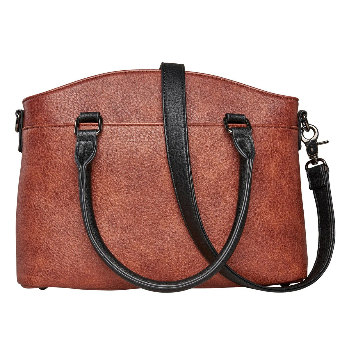 Concealed Carry Carly Satchel in Gray – front view