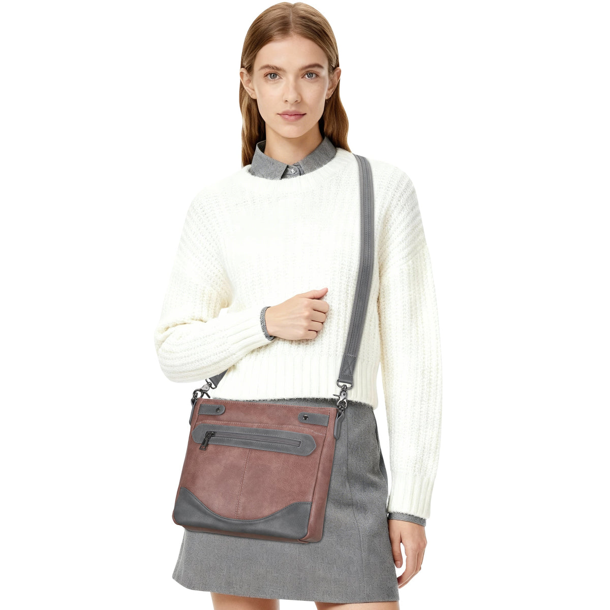 Concealed Carry Addison Crossbody in Blush – additional view 2