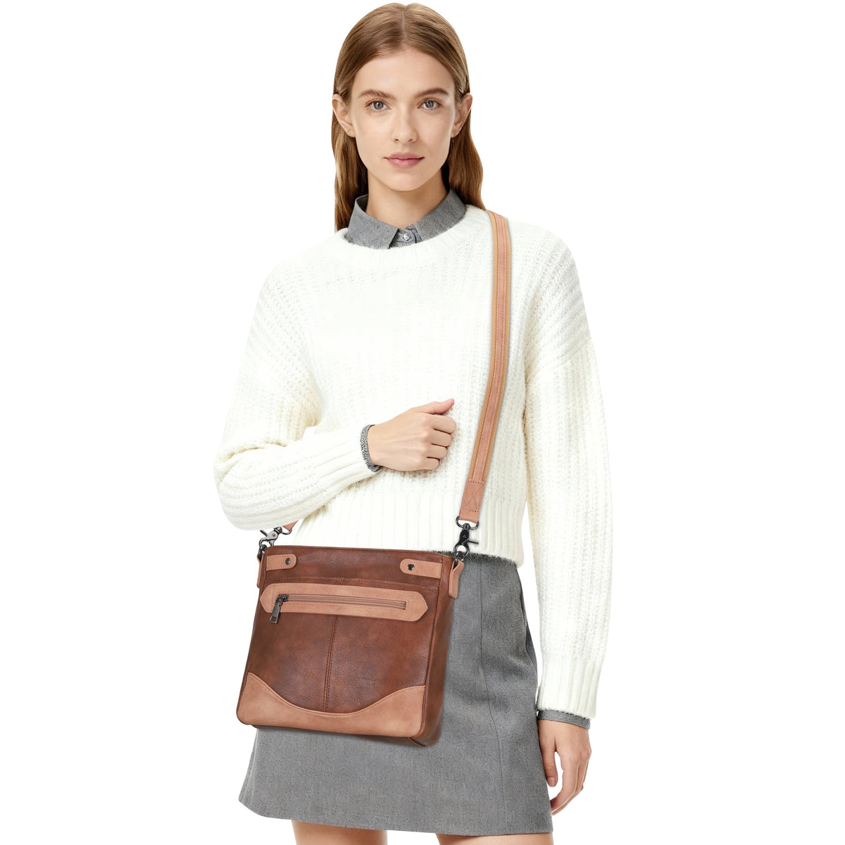 Concealed Carry Addison Crossbody in Mahogany – additional view 2
