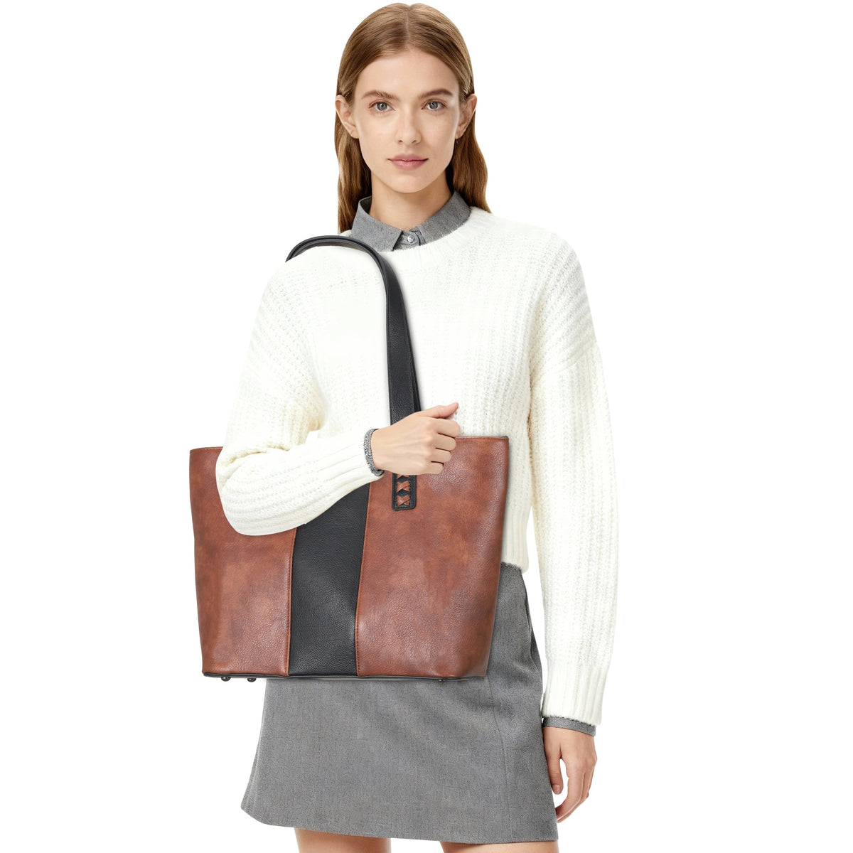 Concealed Carry Wrenley Tote in Mahogany – additional view 7