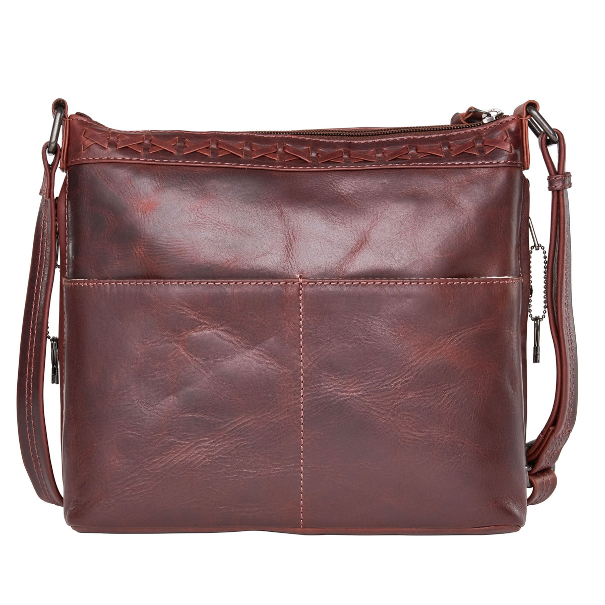 Faith Concealed Carry Crossbody in Dark Mahogany – back view
