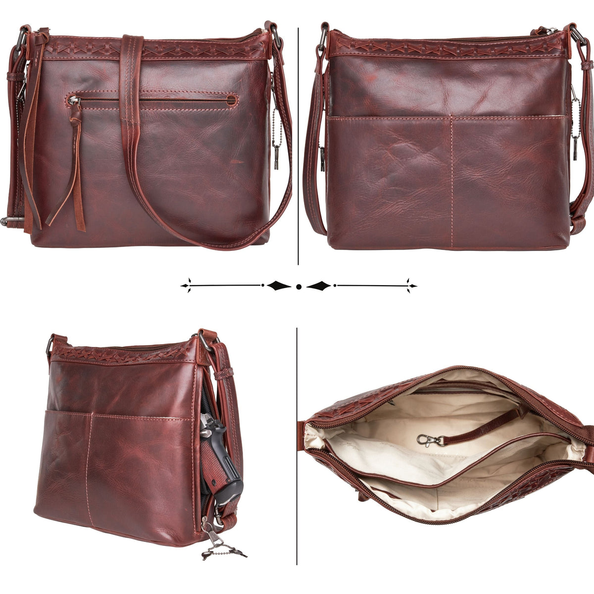 Faith Concealed Carry Crossbody in Dark Mahogany – additional view 1