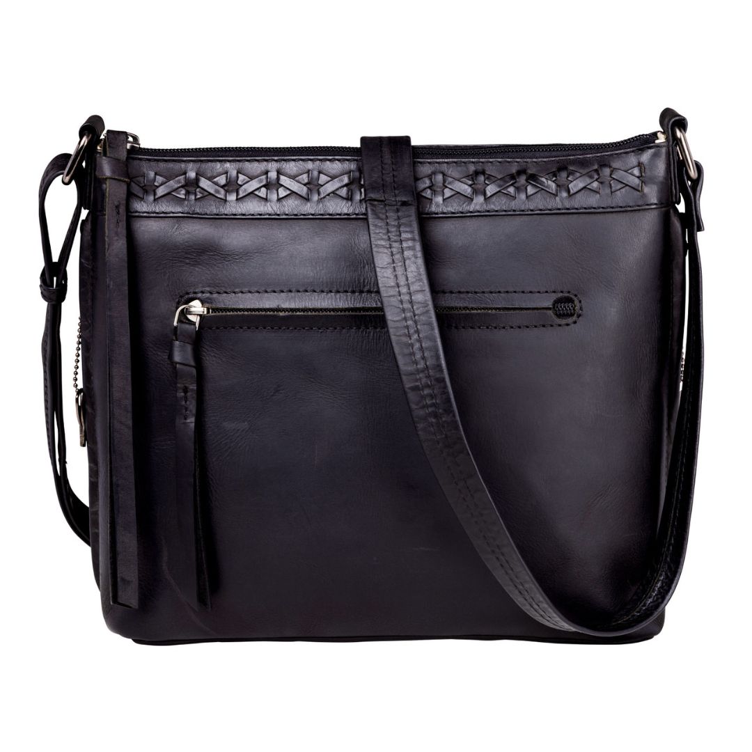 Faith Concealed Carry Crossbody in Black – strap detail