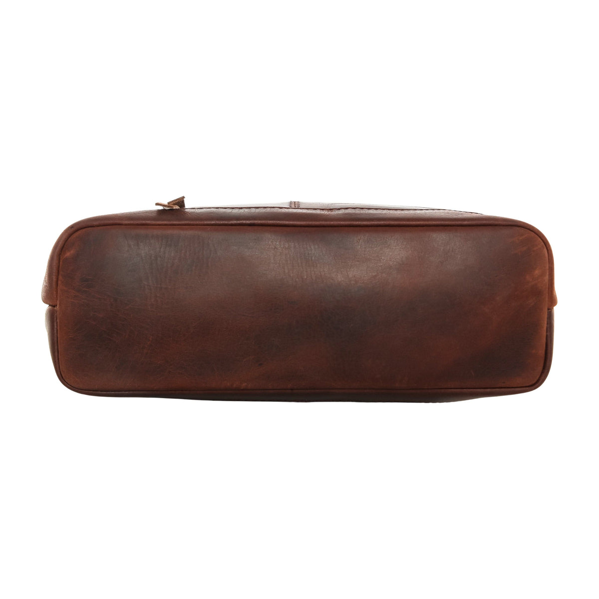 Concealed Carry Blake Leather Crossbody in Dark Mahogany – bottom view