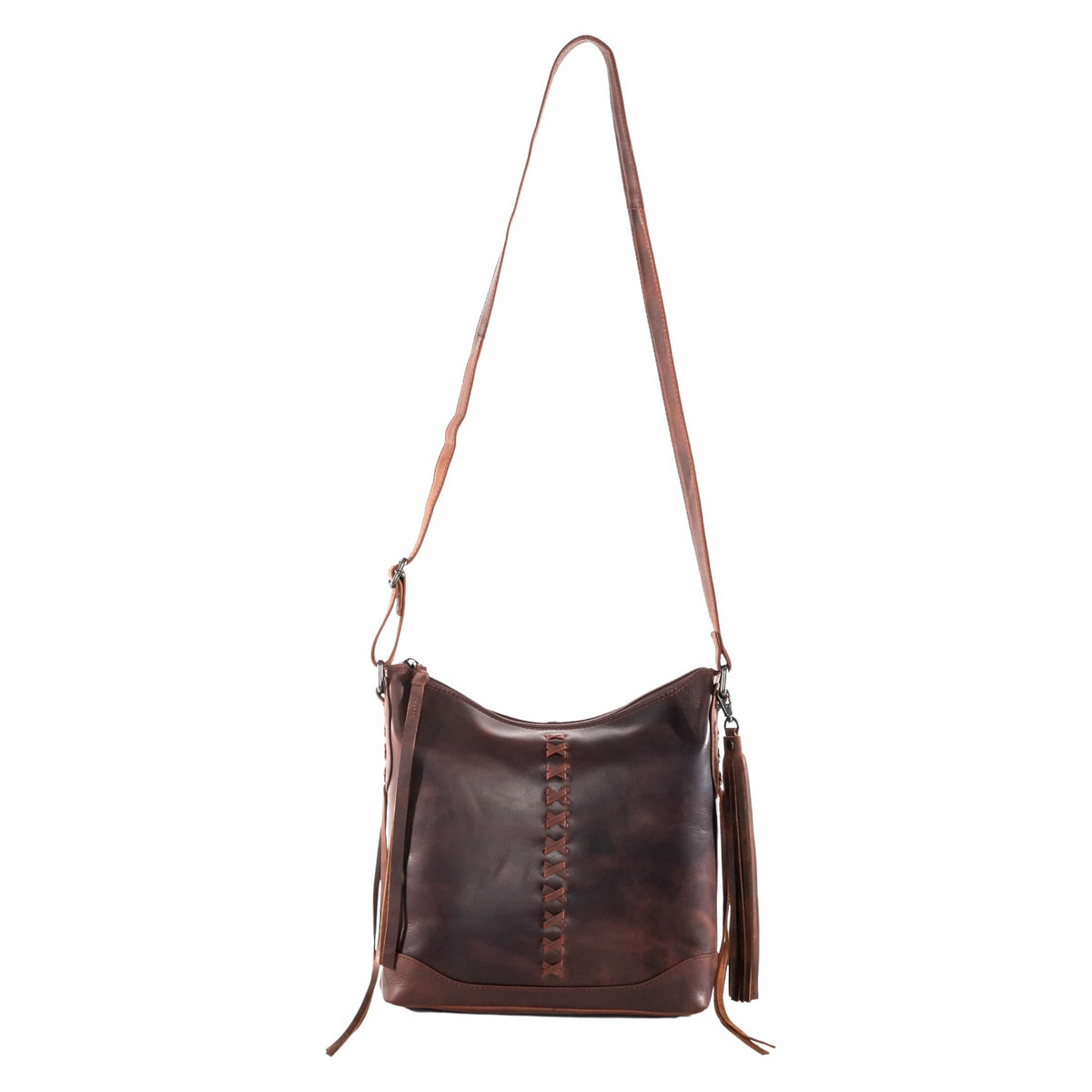 Concealed Carry Blake Leather Crossbody in Dark Mahogany – additional view 2