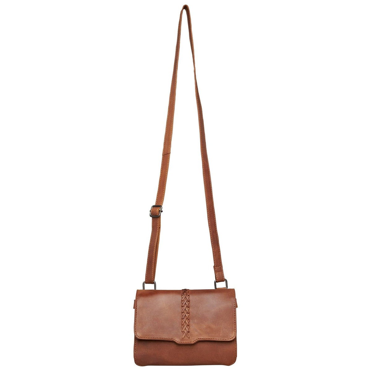 Concealed Carry Jolene Leather Crossbody Organizer in Cognac – additional view 2