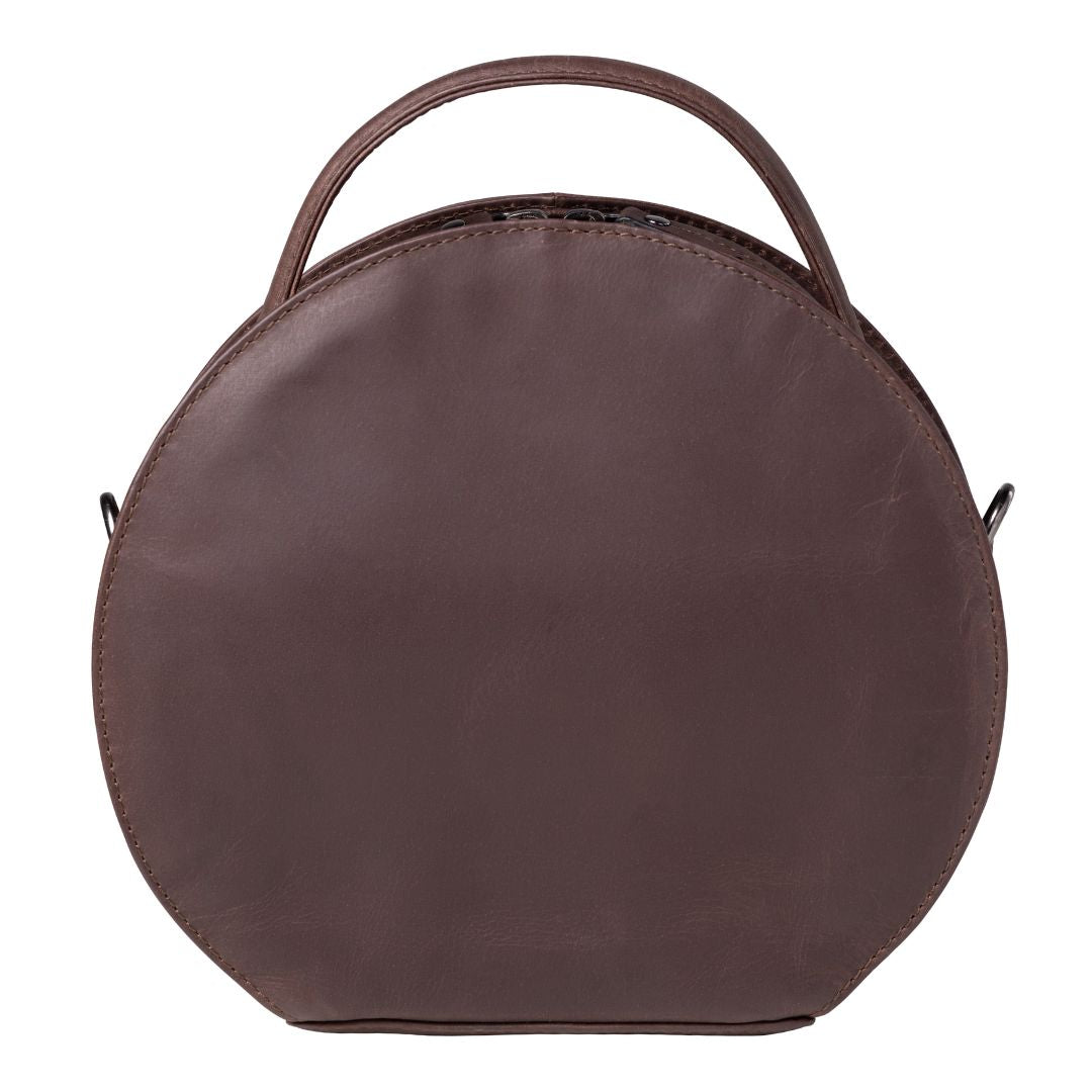 Concealed Carry Oaklee Crossbody Organizer in Mahogany – back view