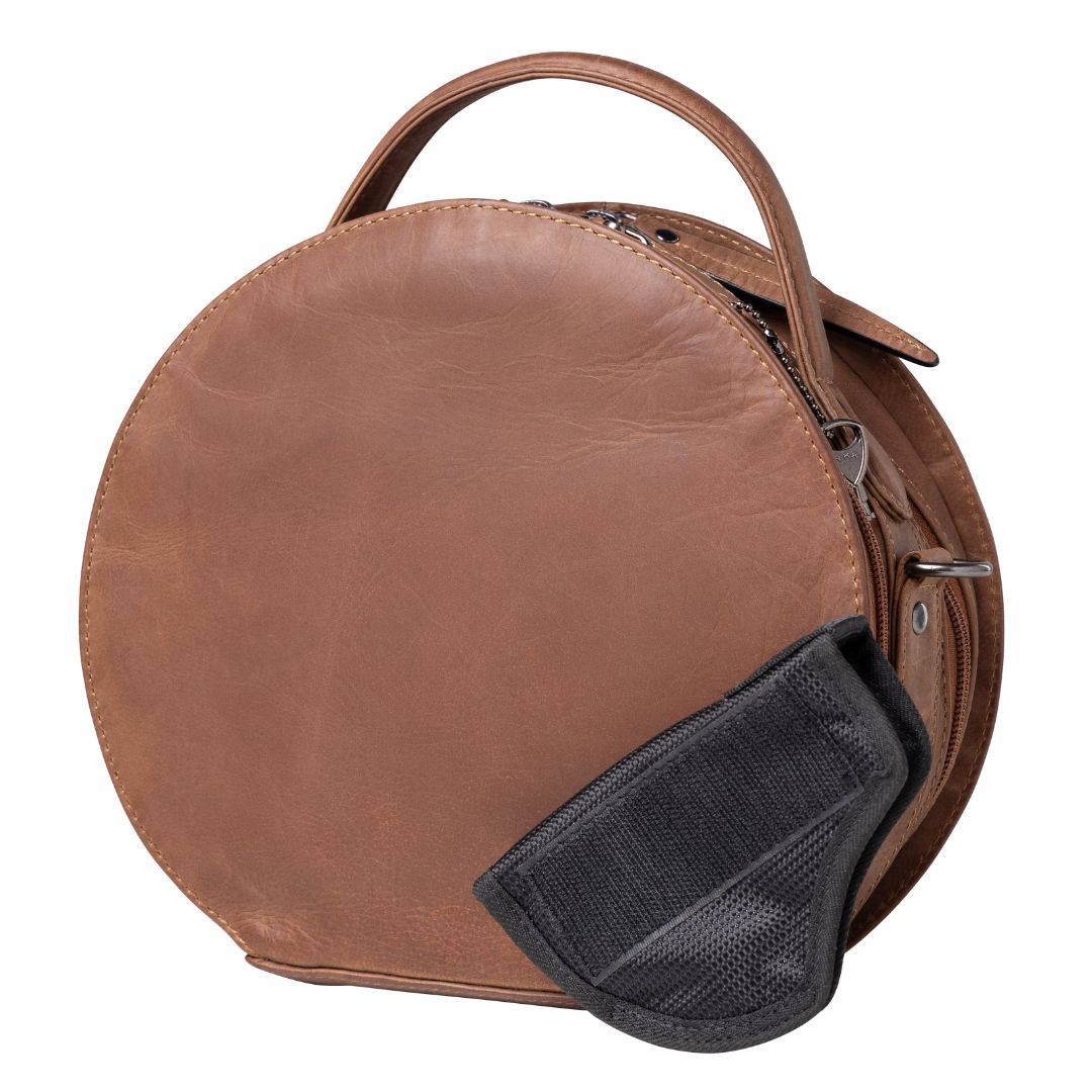 Concealed Carry Oaklee Crossbody Organizer in Cognac – holster compartment