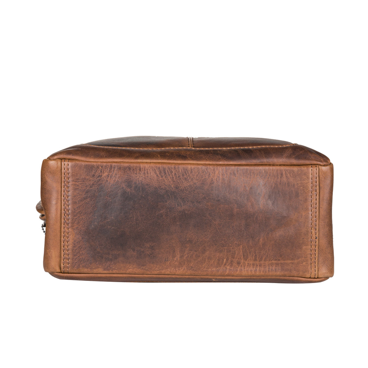Concealed Carry Lydia Leather Crossbody in Cognac – bottom view