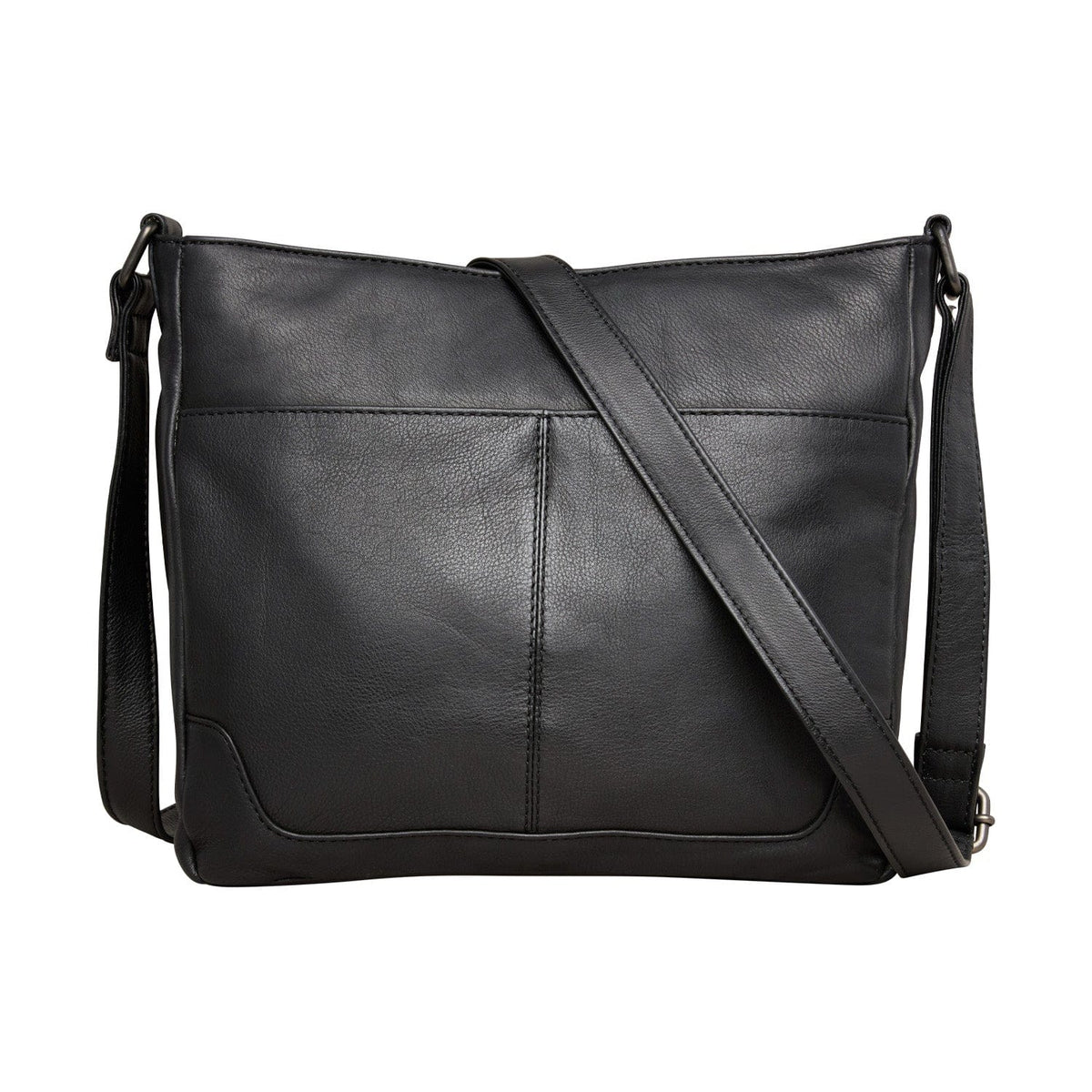 Concealed Carry Lydia Leather Crossbody in Cognac – back view 2