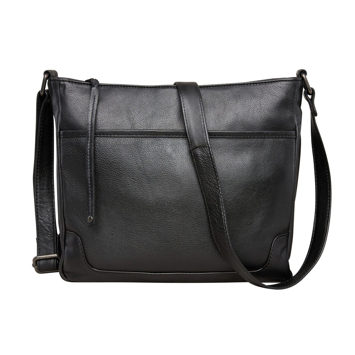 Concealed Carry Lydia Leather Crossbody in Cognac – front view 3