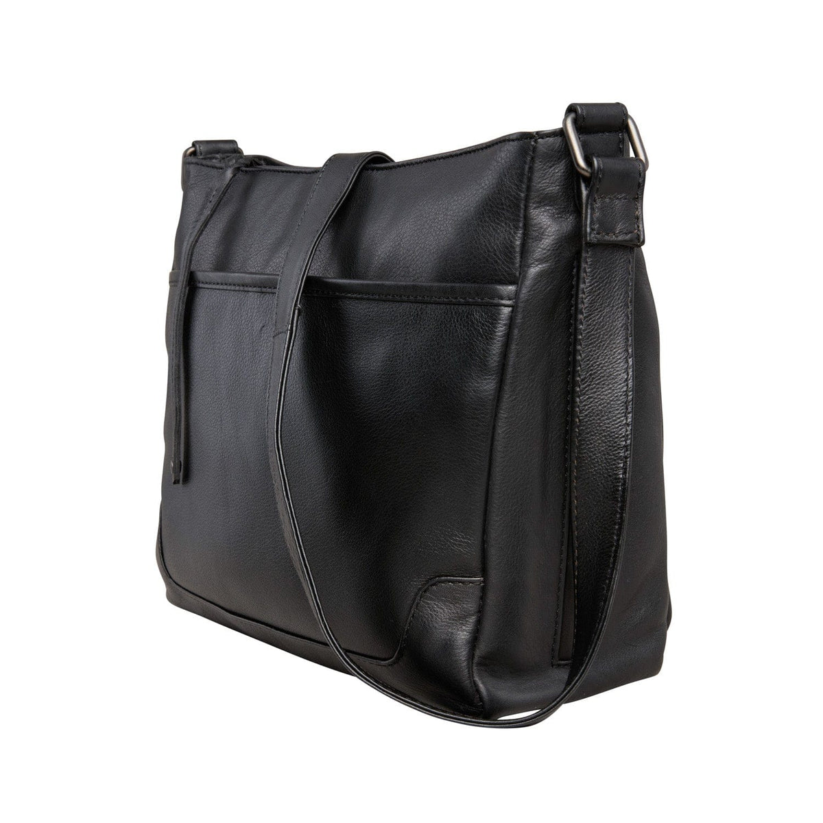 Concealed Carry Lydia Leather Crossbody in Cognac – side view 2