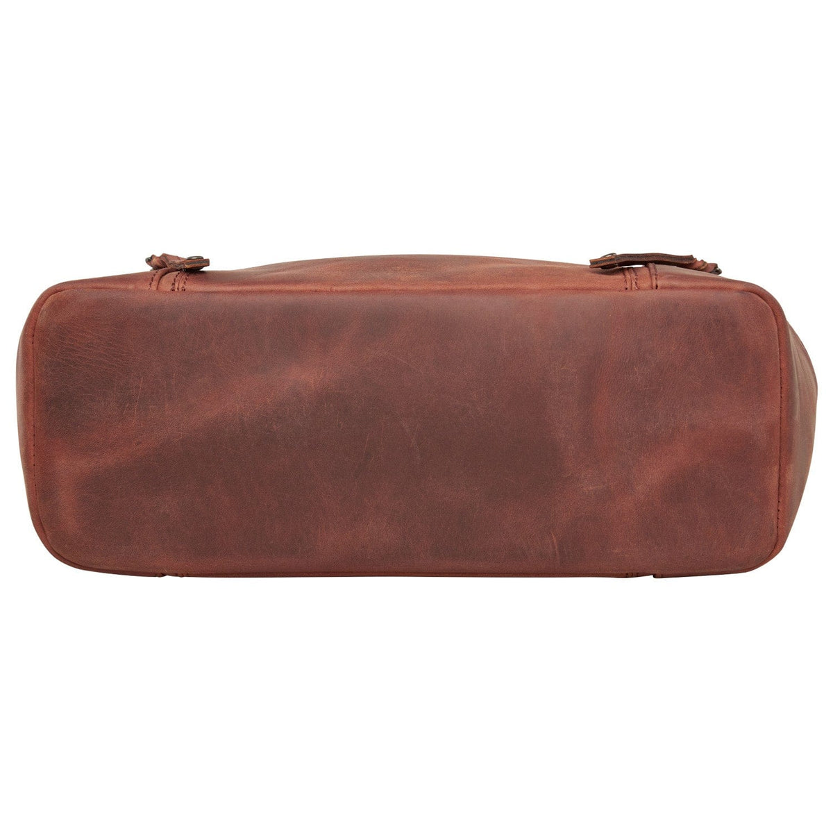 Concealed Carry Emerson Satchel in Mahogany – bottom view