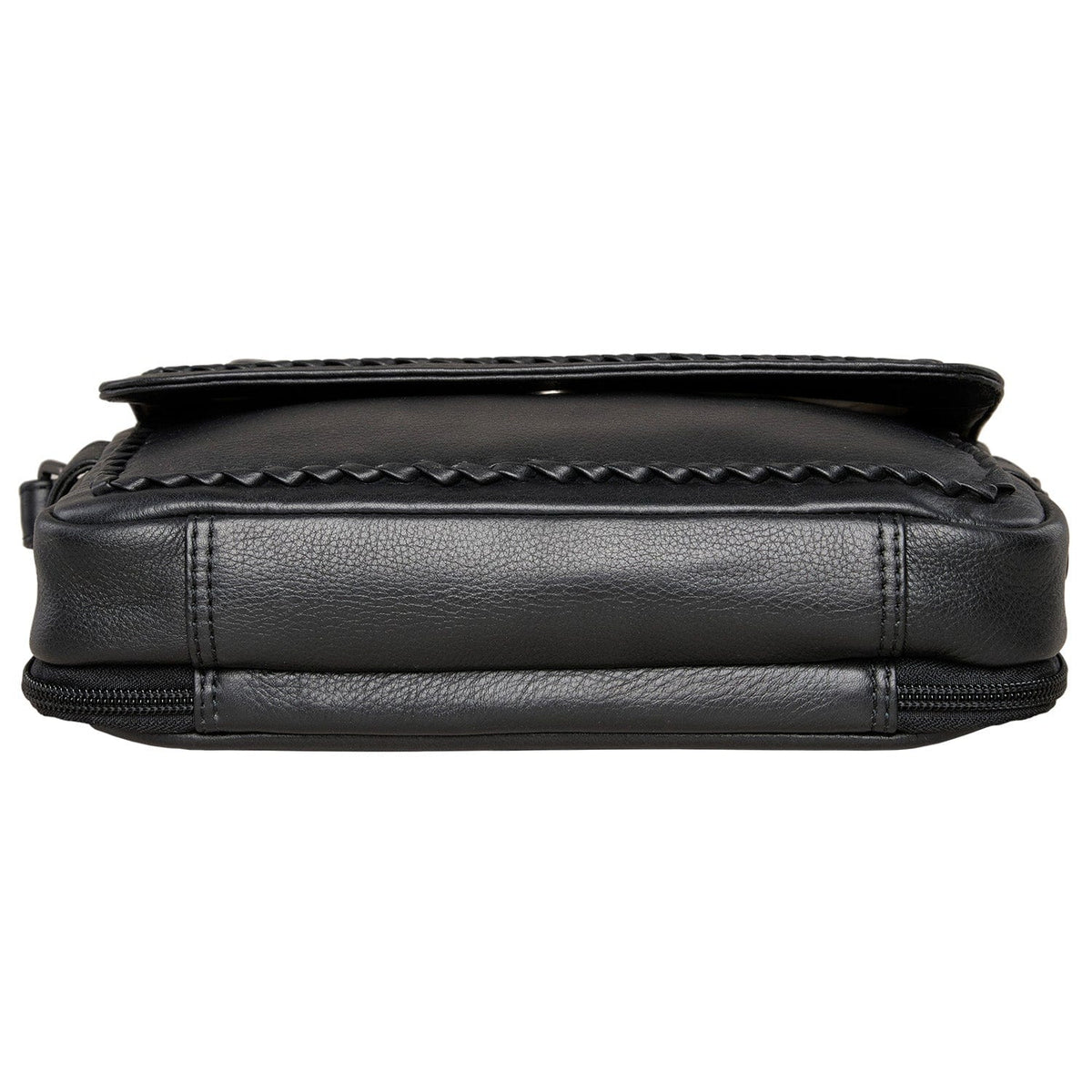 Concealed Carry Parker Leather Crossbody – bottom view