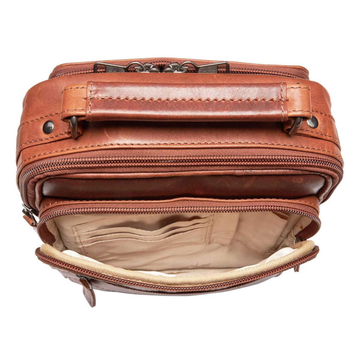 Concealed Carry Logan Unisex Crossbody Bag – interior view