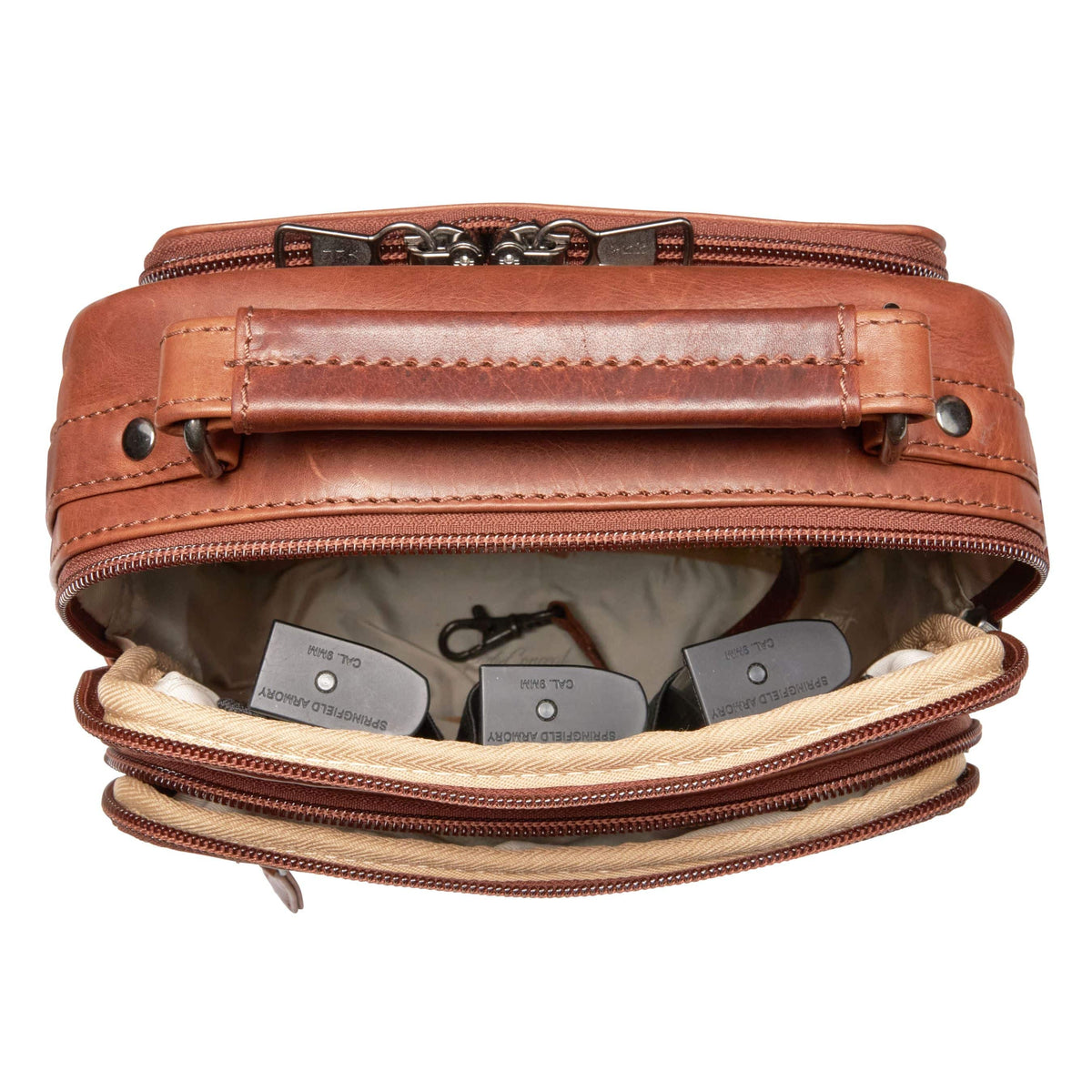 Concealed Carry Logan Unisex Crossbody Bag – interior view 2
