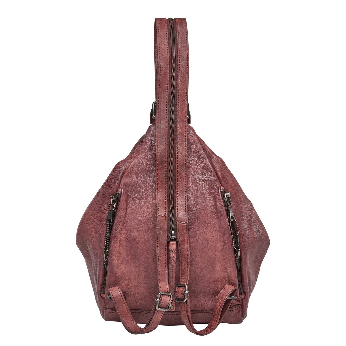 Concealed Carry Marley Backpack in Bordo – back view