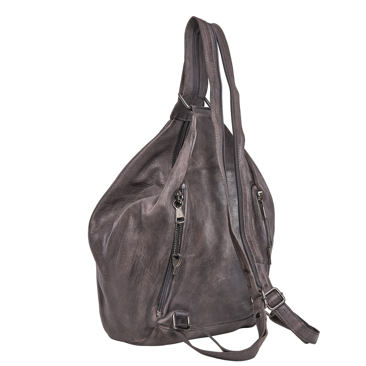 Concealed Carry Marley Backpack in Gray – back view 2
