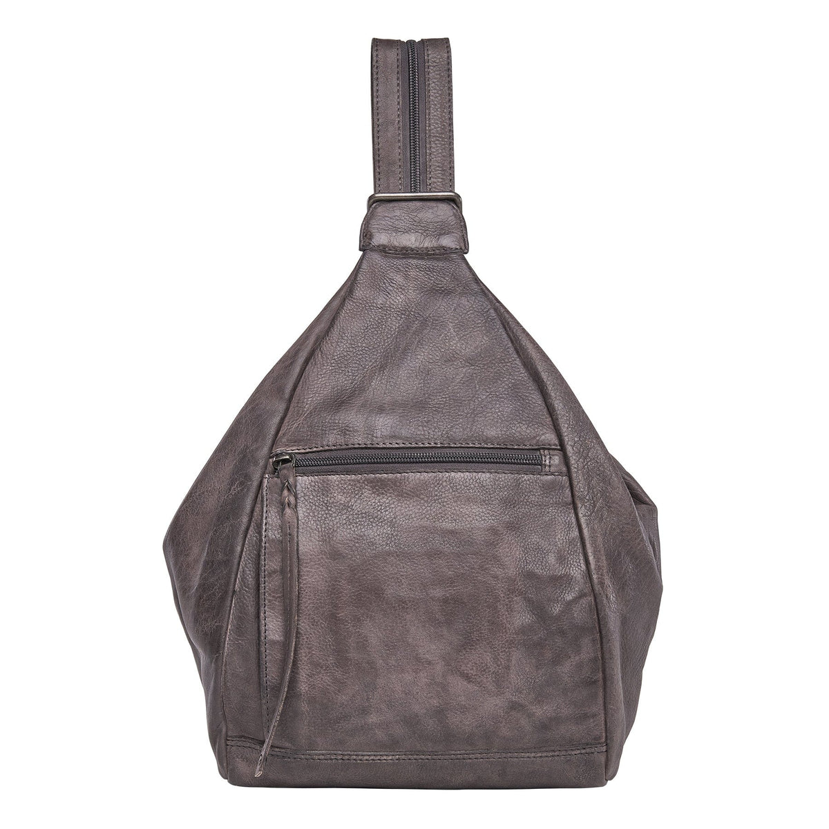 Concealed Carry Marley Backpack in Gray – front view
